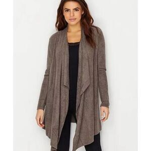 Barefoot Dreams Cardigan Womens 2X Brown Bamboo Calypso Waterfall Soft Comfy